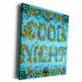 3dRose Vintage Good Night Magic Lantern Slide - Museum Grade Canvas Wrap (cw-359069) 3dRose