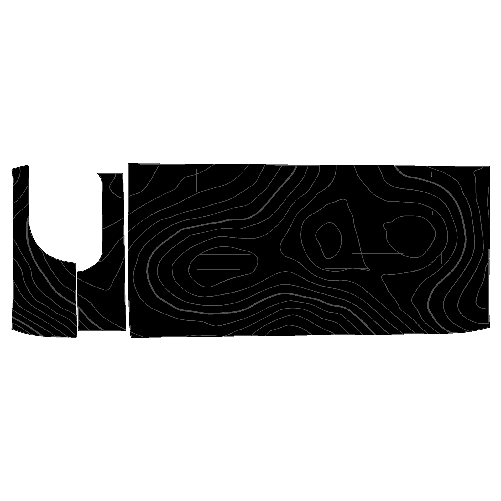 Topo 3 Piece Dash Kit (Printed Series) - 2021+ Bronco StickerFab