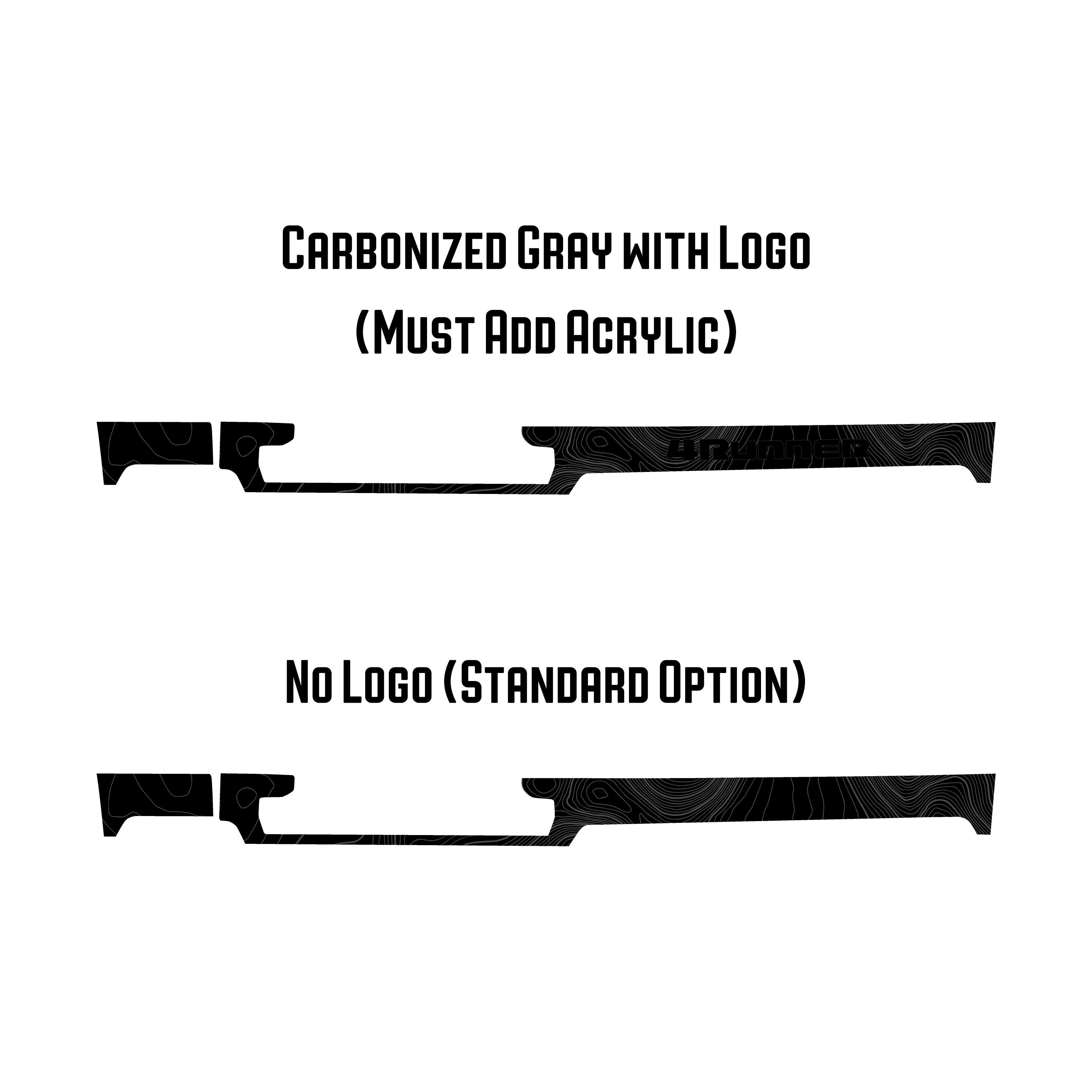 Full Width Topographic Dash Wrap - 2025+ 4Runner StickerFab