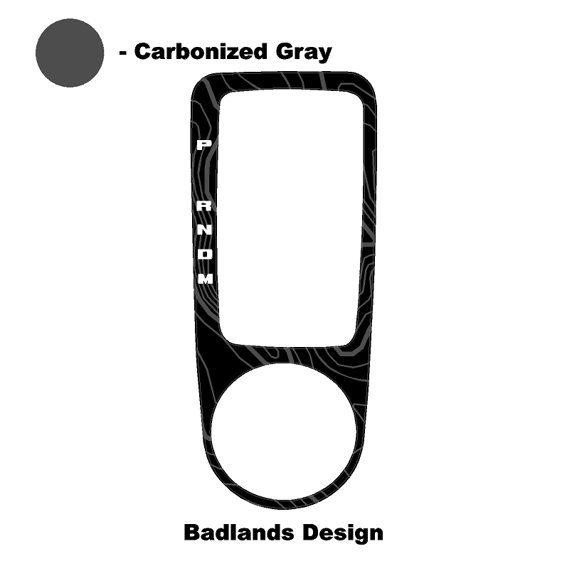 Topo Automatic Shifter Overlay (Printed Series) - 2021+ Bronco Automatic StickerFab
