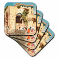 3dRose Italian House Architecture Art Romantic Vintage Italy Home Europe - Coasters (cst-371855) 3dRose