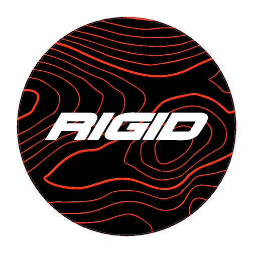 Rigid 360 Series 6" Light Cover Topo Overlays - Universal StickerFab
