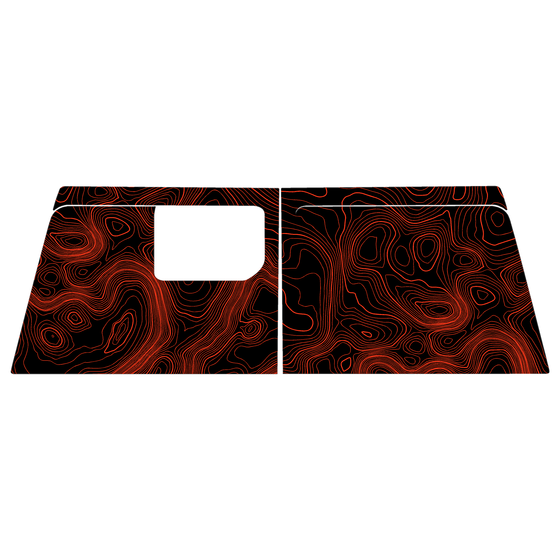 Topographic Map Premium Print Vinyl Rolls (3' or 6') - Matte Finish StickerFab