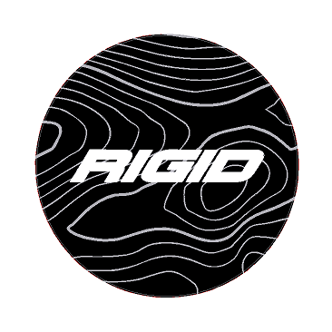 Rigid 360 Series 4" Light Cover Topo Overlays - Universal StickerFab