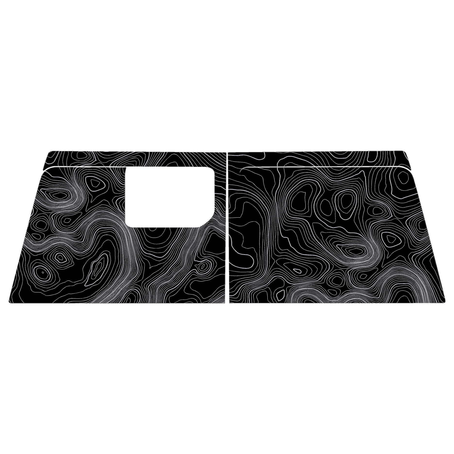Topographic Map Premium Print Vinyl Rolls (3' or 6') - Matte Finish StickerFab