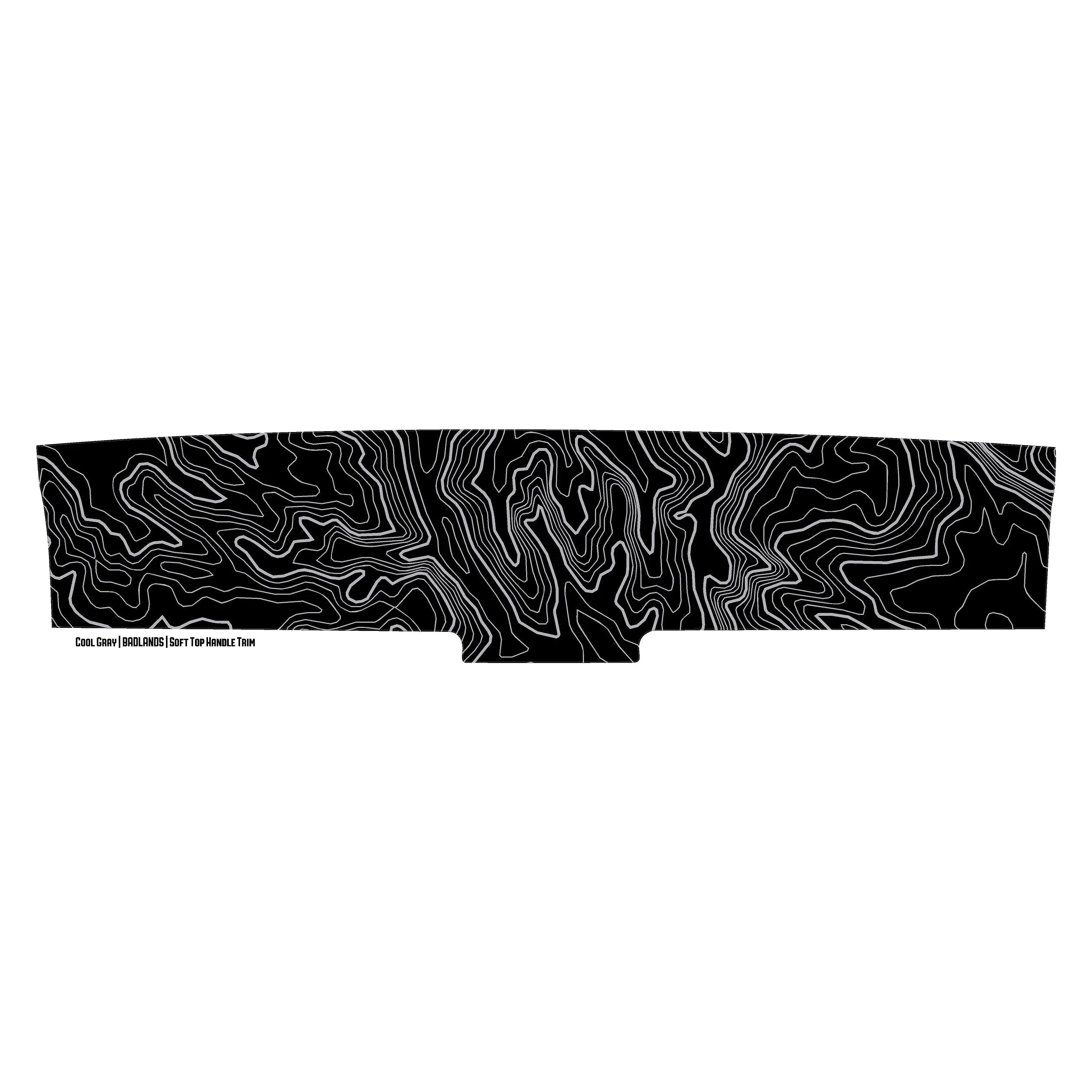 Topo Soft Top Bronco Panel Overlay - 2021+ Bronco Factory Soft Top StickerFab