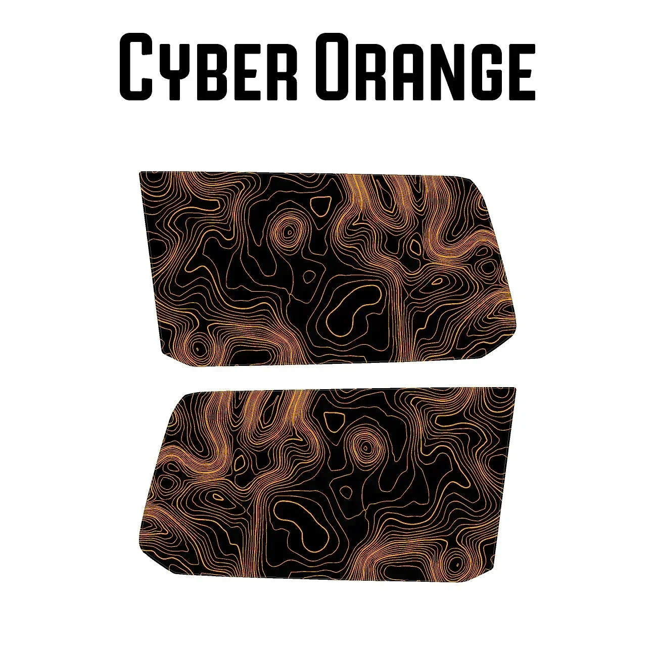 Topographic Rear Window Map Overlays V3 (Perforated) - 2024+ Land Cruiser StickerFab