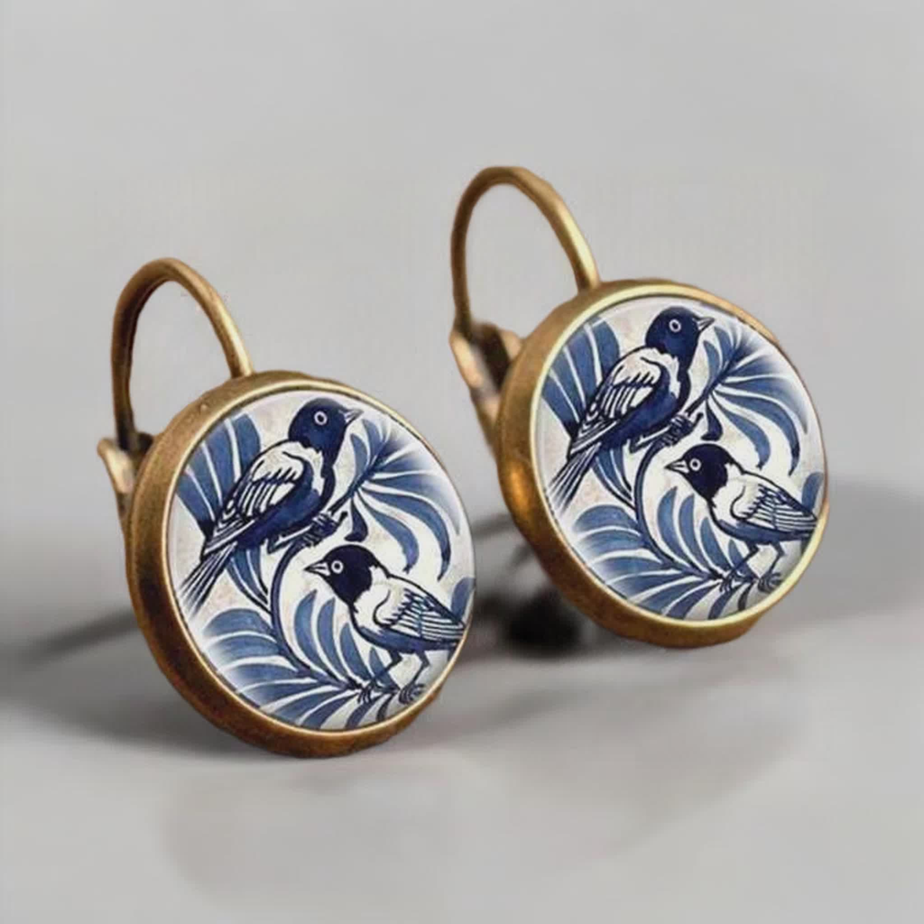Beautiful Vintage Bird Earrings Rooted Home Goods