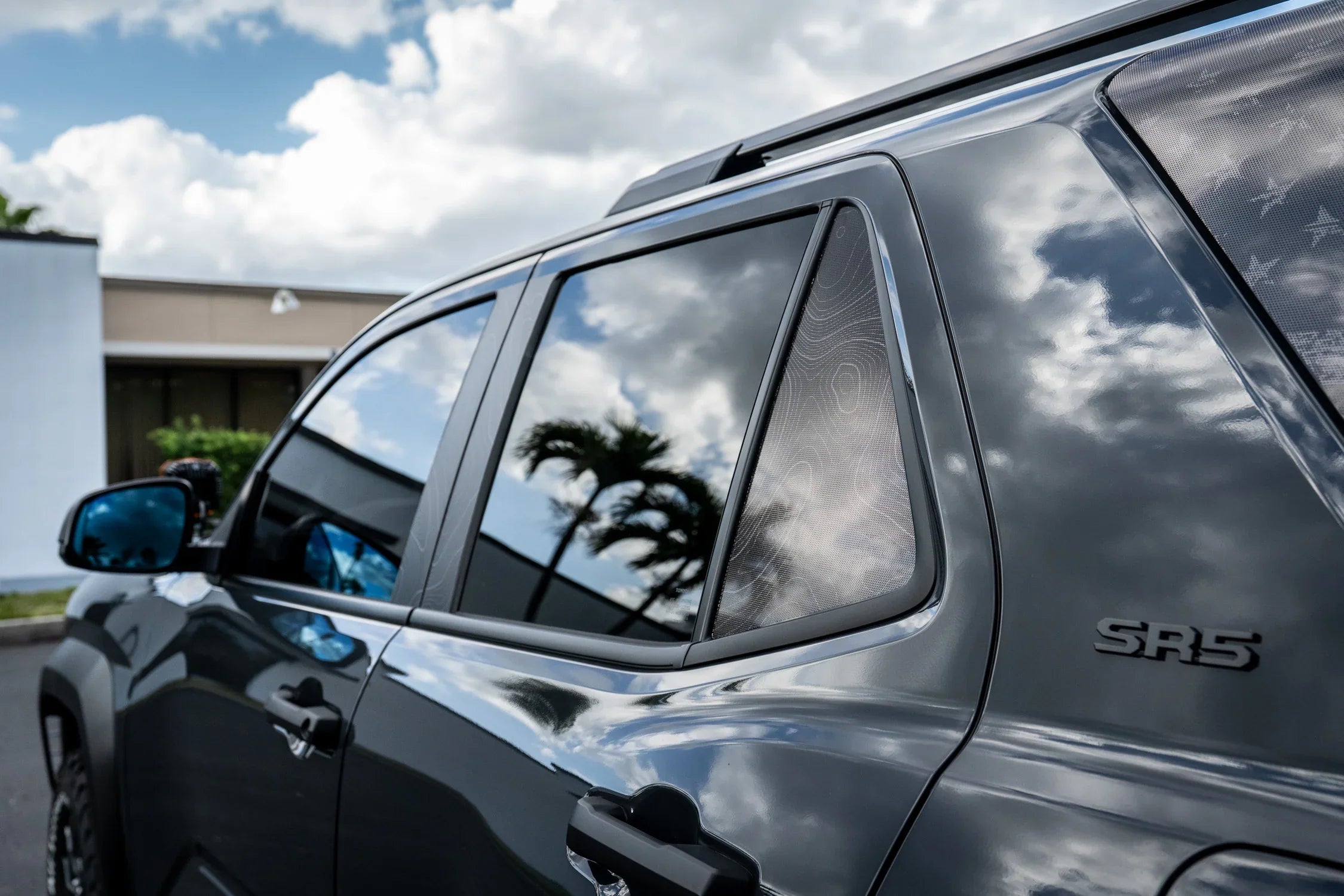 Topographic Rear Vent Window Overlay (Perforated) - 2025+ 4Runner StickerFab