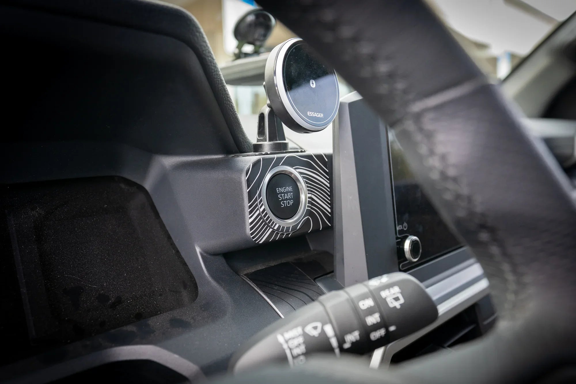 Topographic Push to Start Trim - 2024+ Tacoma / 2025+ 4Runner StickerFab