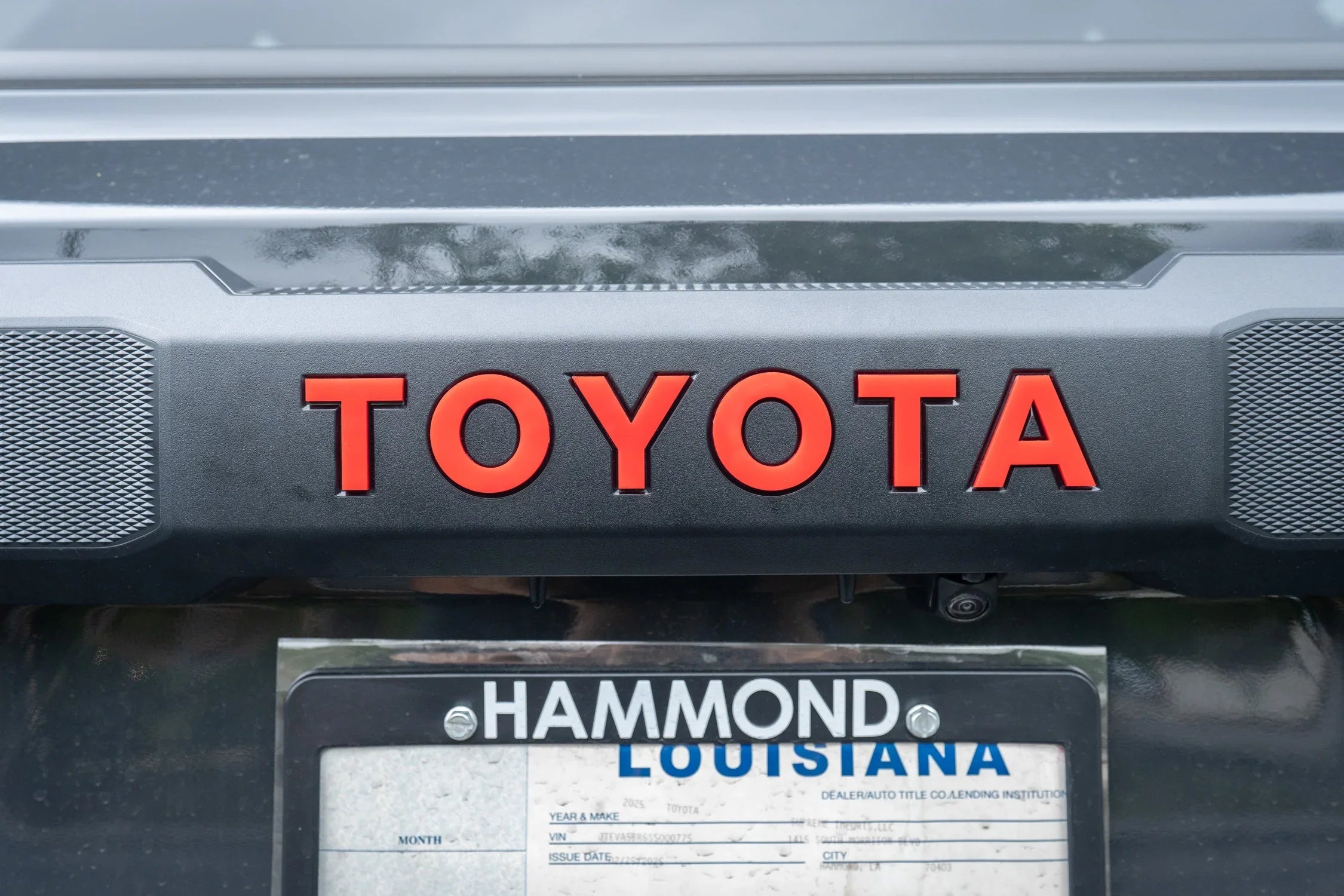 TOYOTA Rear Hatch Liftgate Acrylic Emblem Inlays - 2025+ 4Runner StickerFab