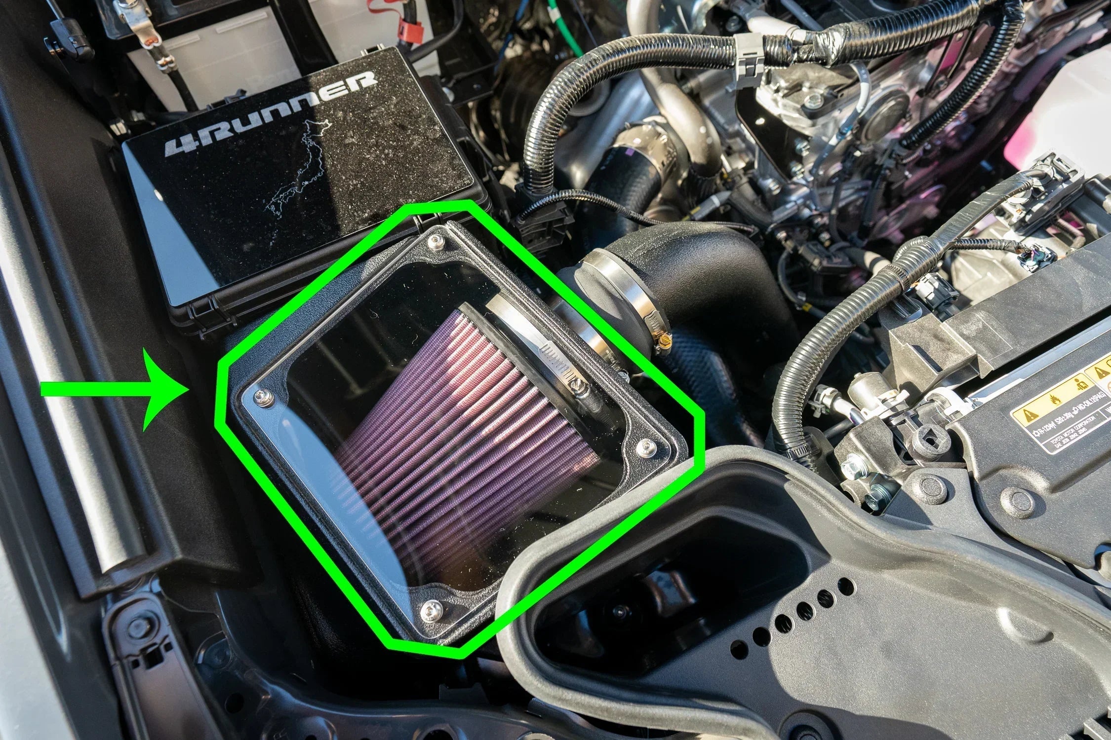Acrylic Window for K&N 63 Series Air Intake - 2024+ Land Cruiser / Tacoma / 2025+ 4Runner StickerFab