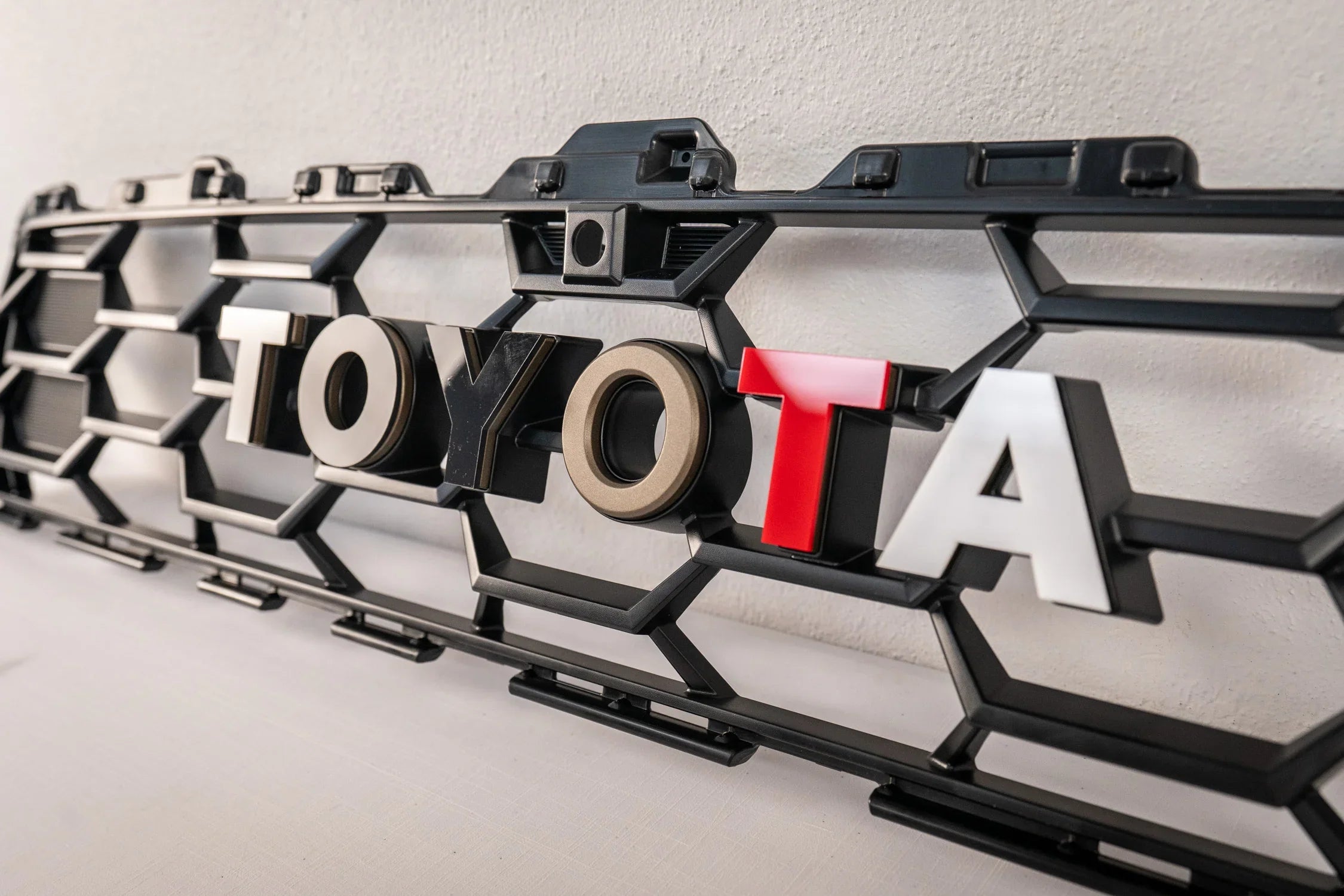 TOYOTA Front Grille Acrylic Emblem Overlays - 2025+ 4Runner TRD Pro / Trailhunter StickerFab