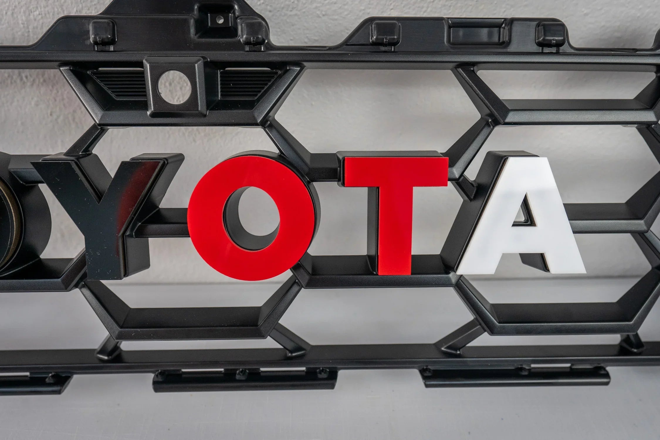 TOYOTA Front Grille Acrylic Emblem Overlays - 2025+ 4Runner TRD Pro / Trailhunter StickerFab
