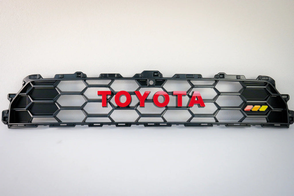 TOYOTA Front Grille Acrylic Emblem Overlays - 2025+ 4Runner TRD Pro / Trailhunter StickerFab