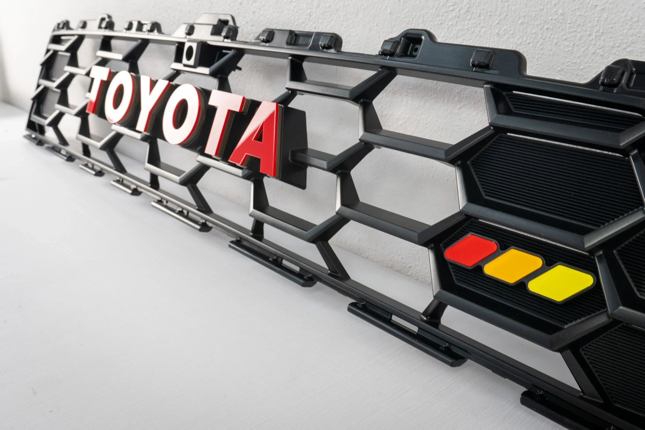 TOYOTA Front Grille Acrylic Emblem Overlays - 2025+ 4Runner TRD Pro / Trailhunter StickerFab