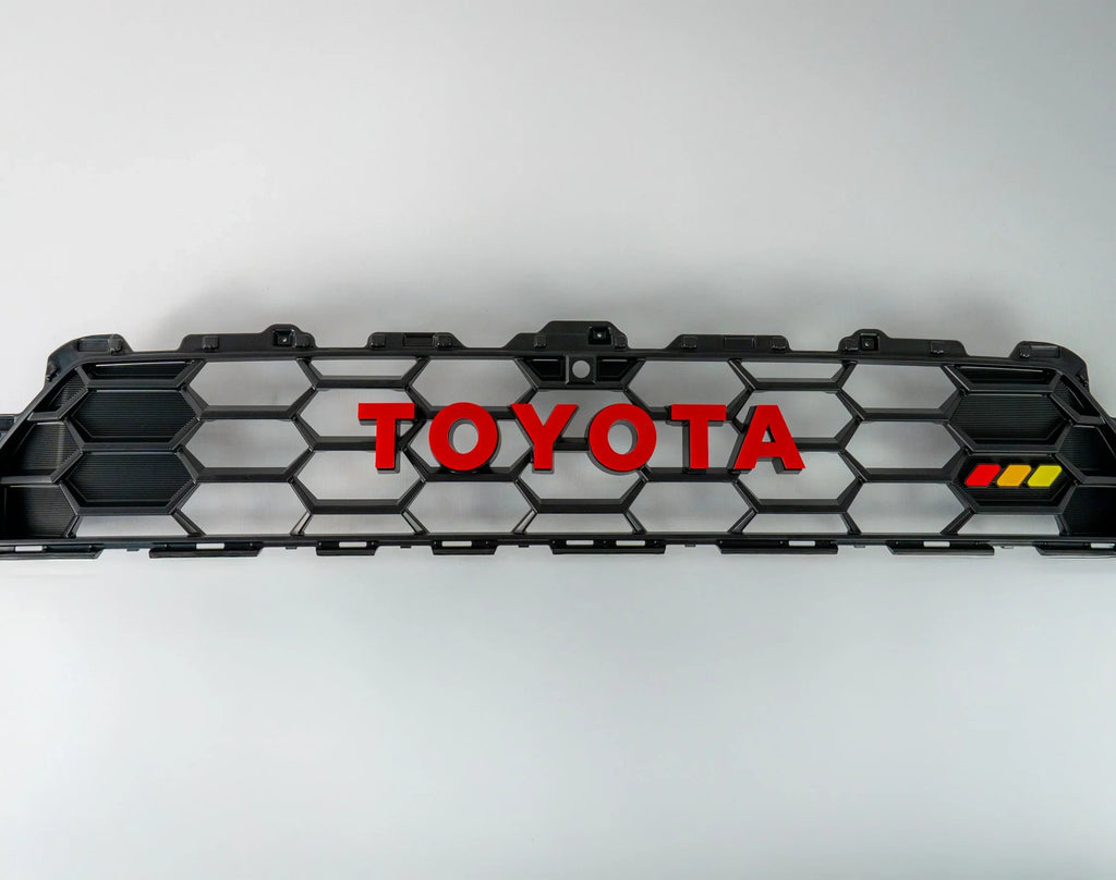 TOYOTA Front Grille Acrylic Emblem Overlays - 2025+ 4Runner TRD Pro / Trailhunter StickerFab