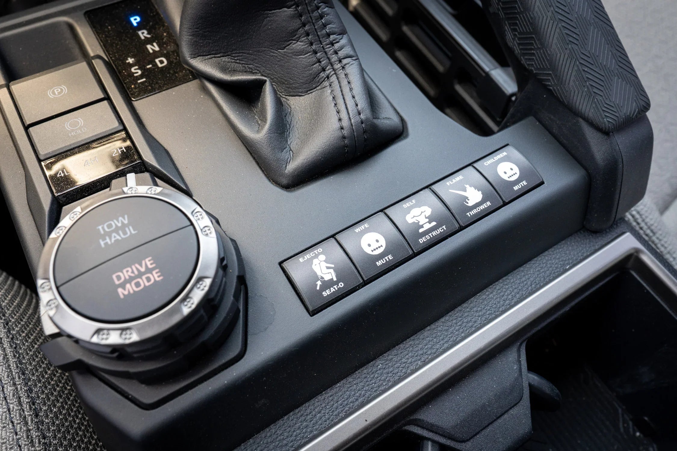 Ejecto Seato Blank Button Overlay - 2024+ Land Cruiser / Tacoma / 2025+ 4Runner StickerFab