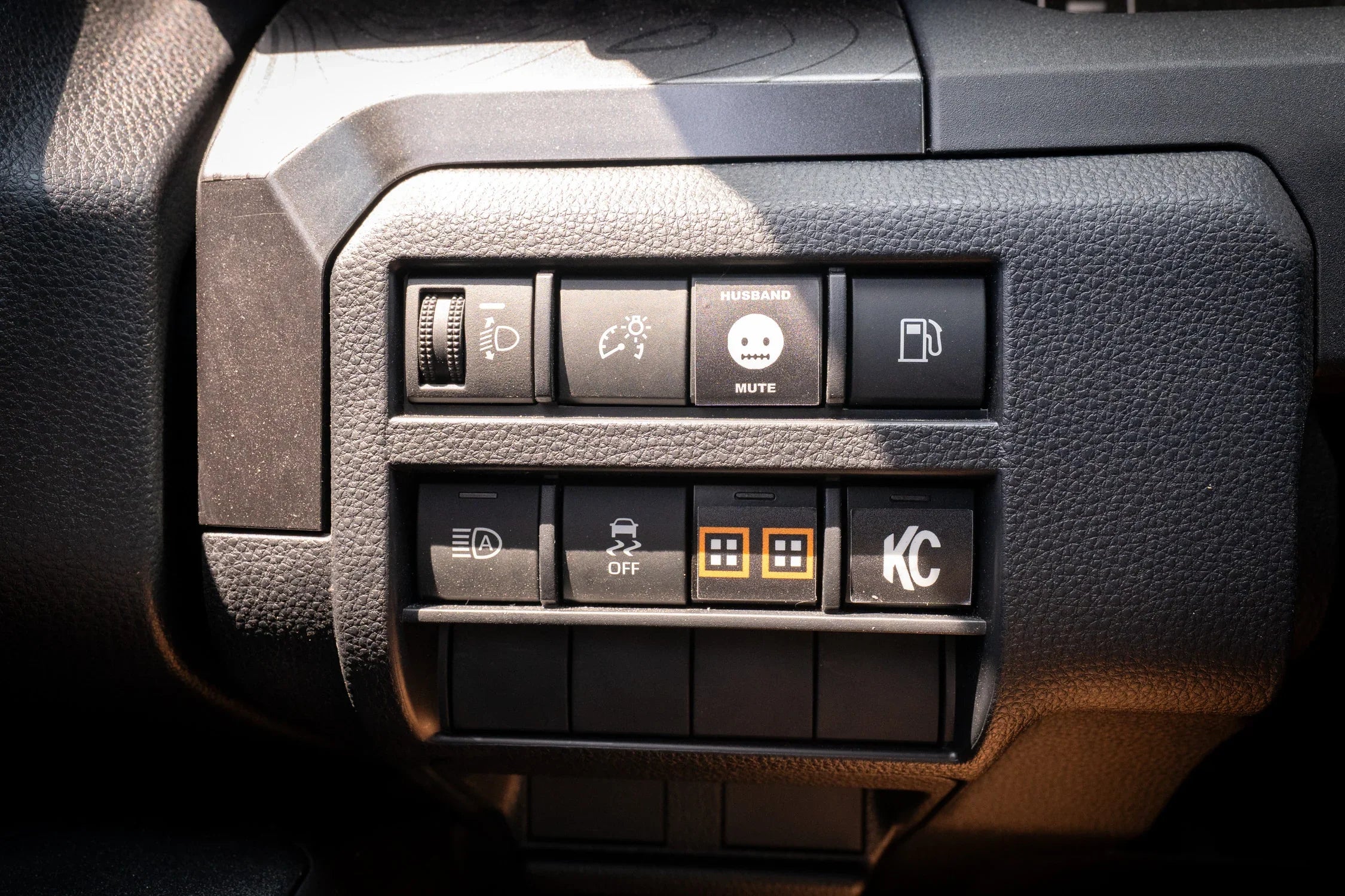 Ejecto Seato Blank Button Overlay - 2024+ Land Cruiser / Tacoma / 2025+ 4Runner StickerFab