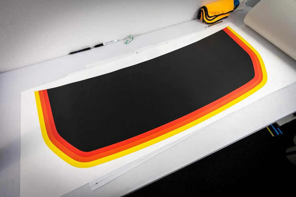 Retro Stripes Hood Overlay (Matte or Gloss) - 2021+ Bronco StickerFab