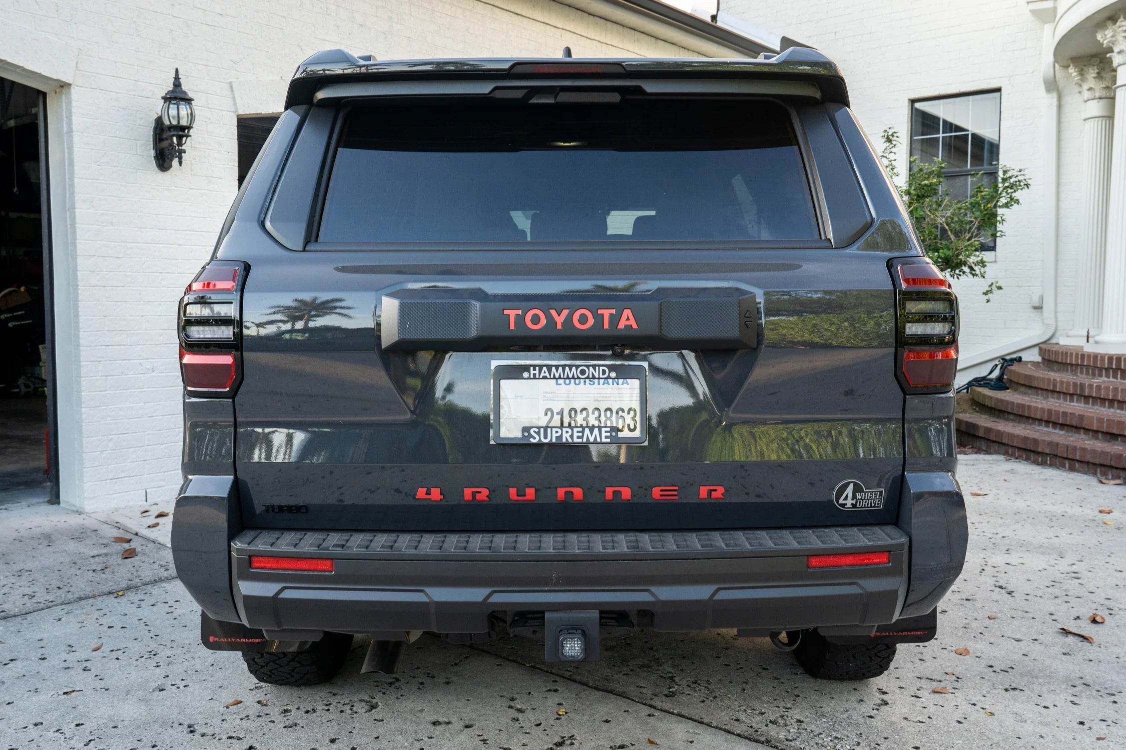 TOYOTA Emergency Reflective Rear Hatch Liftgate Emblem Overlays - 2025+ 4Runner StickerFab
