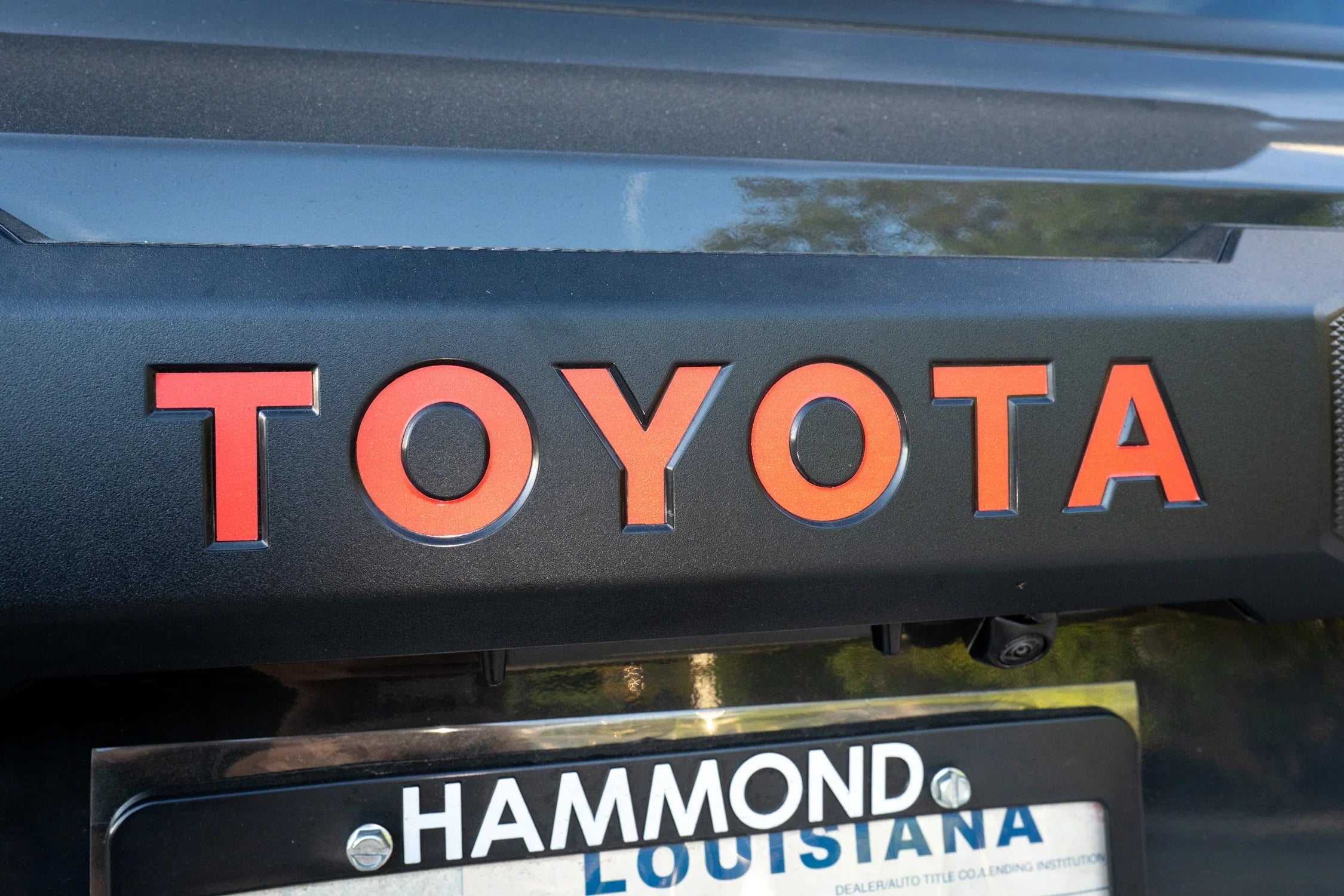 TOYOTA Emergency Reflective Rear Hatch Liftgate Emblem Overlays - 2025+ 4Runner StickerFab