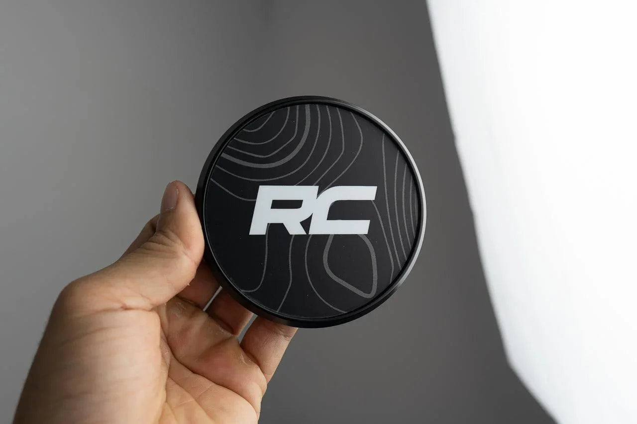 RC 3.5" Black Series Topo Round Cover Overlays - Universal StickerFab