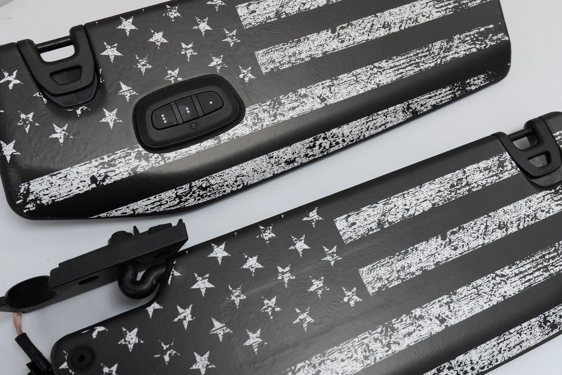 Freedom Series Sun Visor Overlays - 2018+ Wrangler JL / Gladiator JT StickerFab