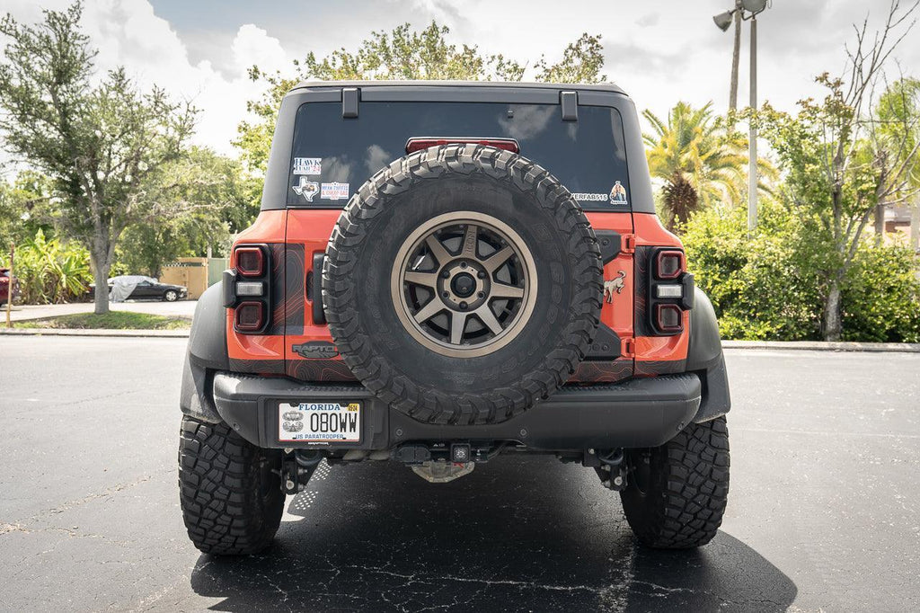 Safari Topo Middle Tailgate Overlays - 2021+ Bronco StickerFab