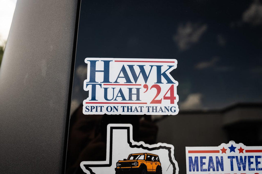 Hawk Tuah Spit on That Thang 2024 Sticker - Universal StickerFab