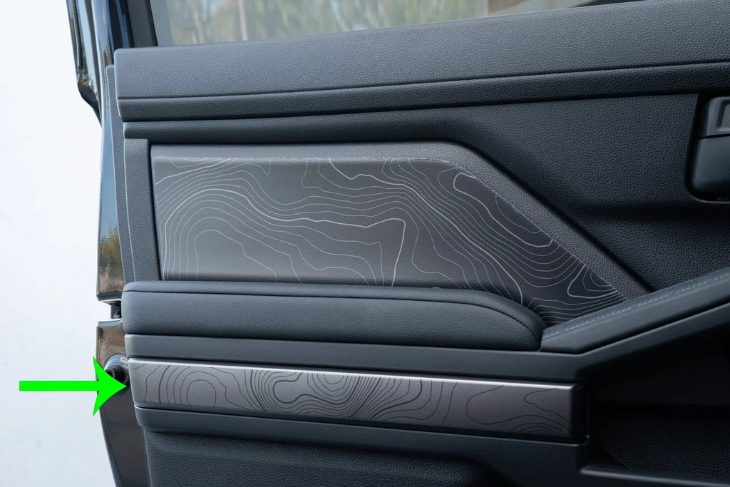Door Topographic Map Overlays - *2025+ 4Runner StickerFab