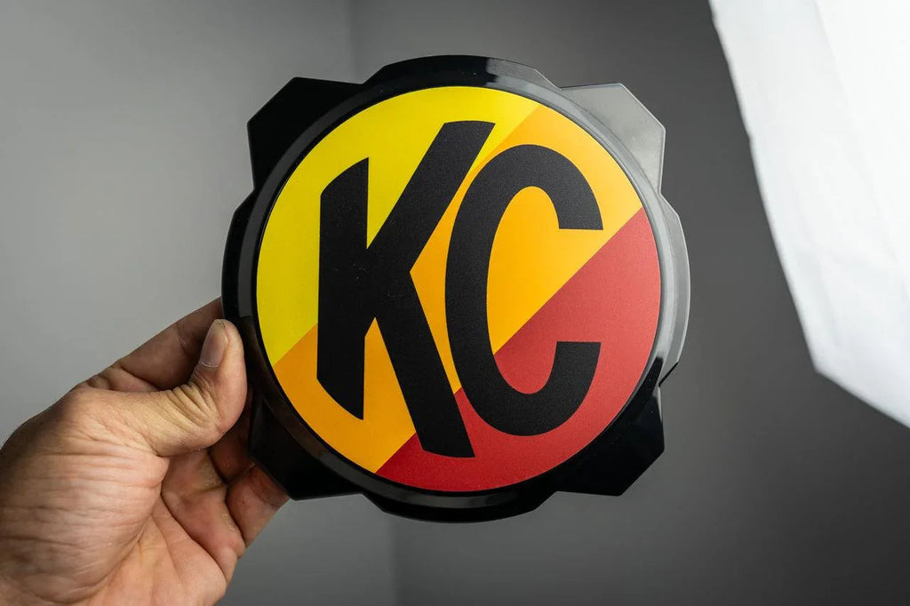 KC HiLITES Era 4 ROUND Series Light Cover Overlays - Universal StickerFab
