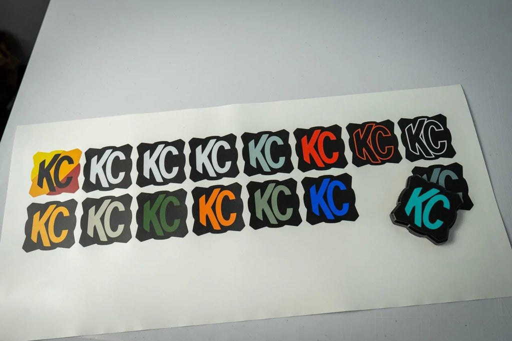 KC HiLITES Flex Era 1 Cover Overlays - Universal StickerFab