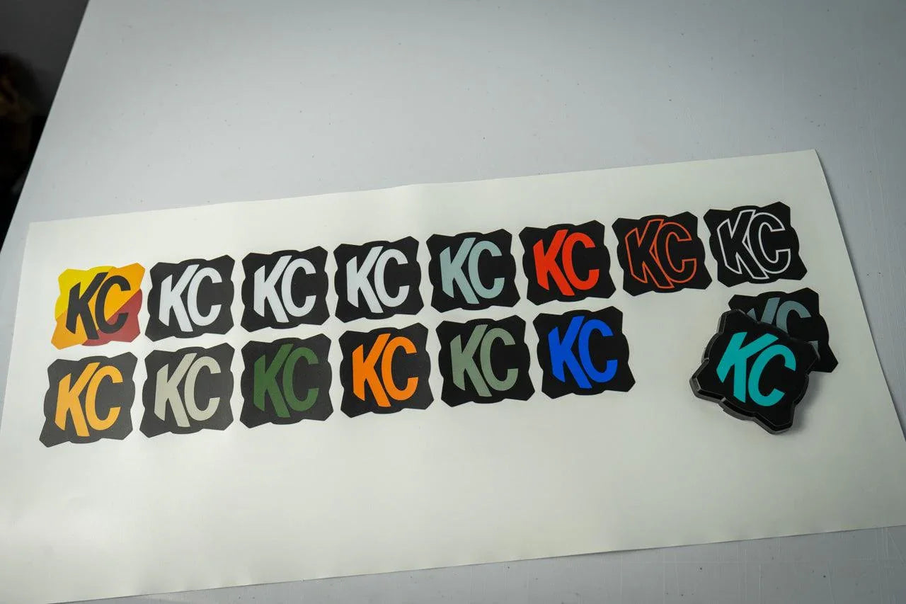 KC HiLITES Flex Era 1 Cover Overlays - Universal StickerFab