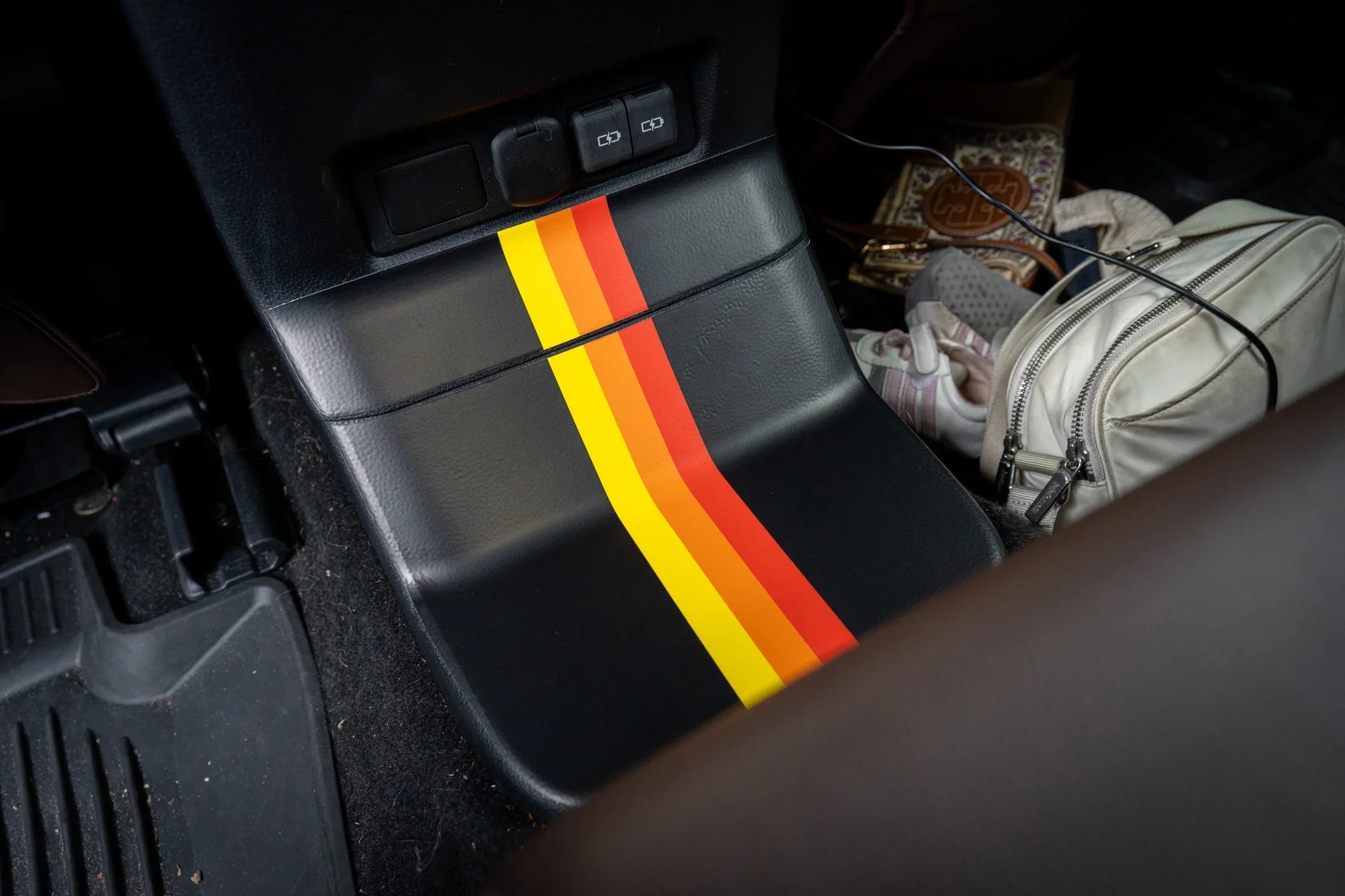 Heritage Rear Center Console Panel Protection - 2024+ Land Cruiser StickerFab