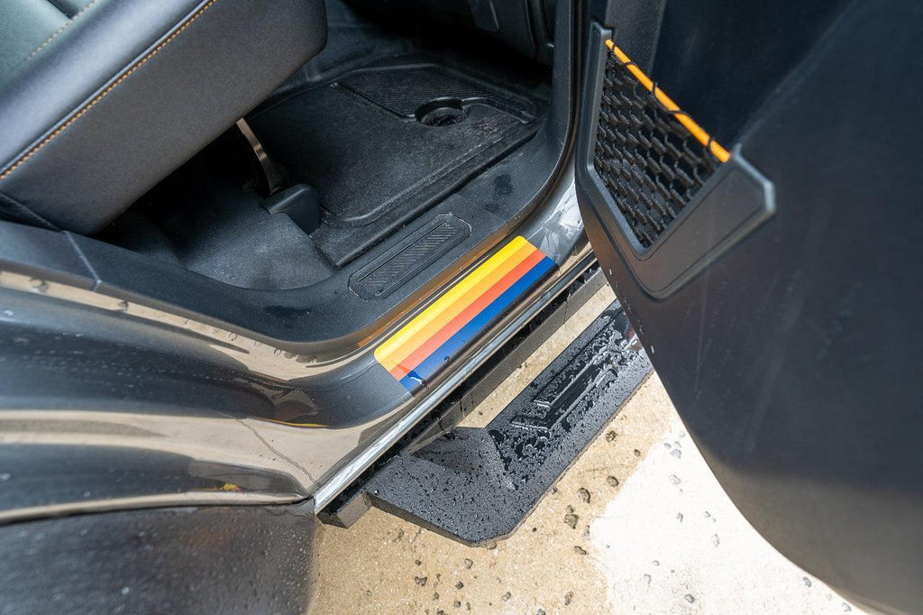 Badlands 5 Bar Retro Stripe Package (Hood, Lower Door Protection, Door Sills) - 2021+ Bronco StickerFab