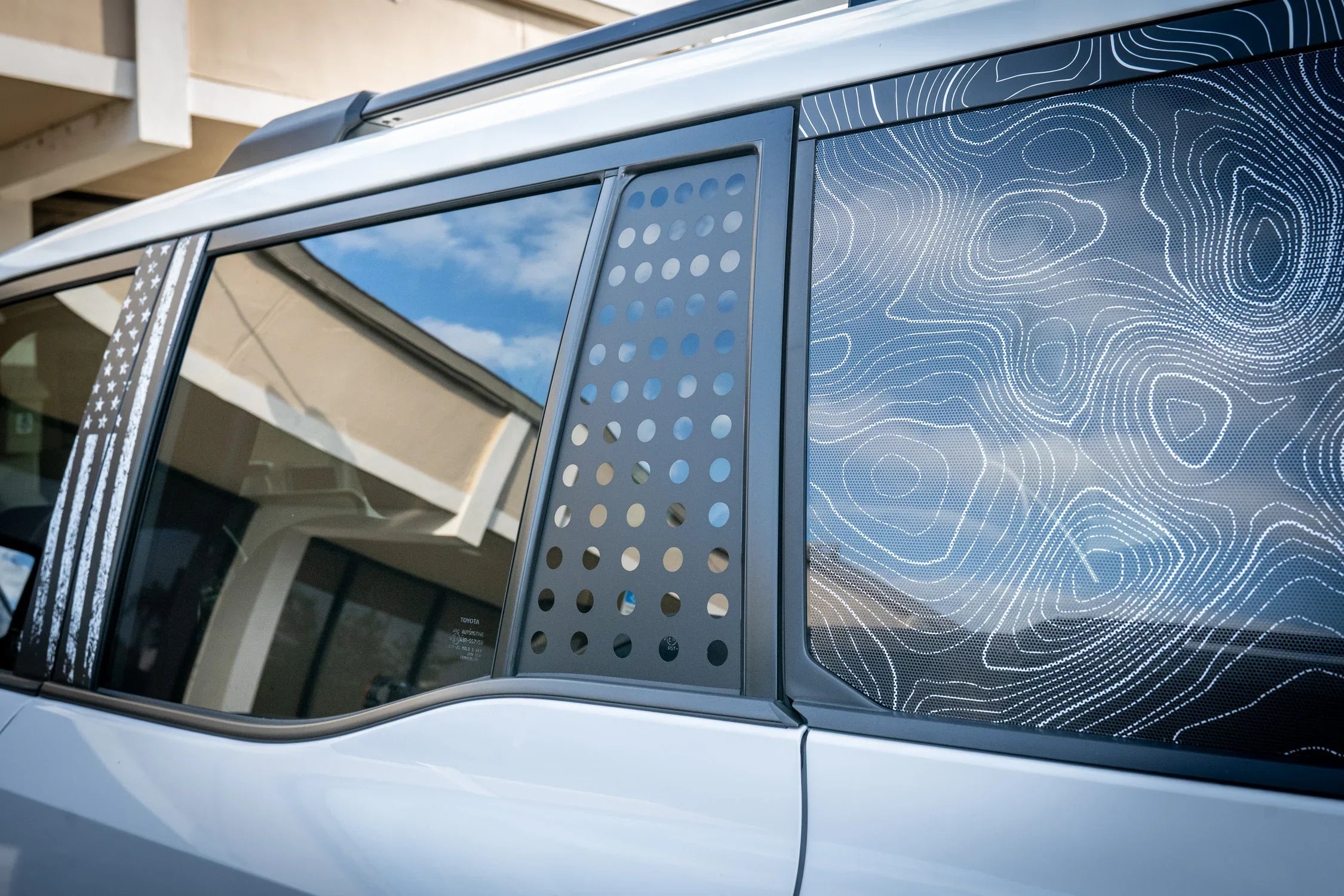 Vent Window Overlay with Holes - 2024+ Land Cruiser / GX 550 StickerFab