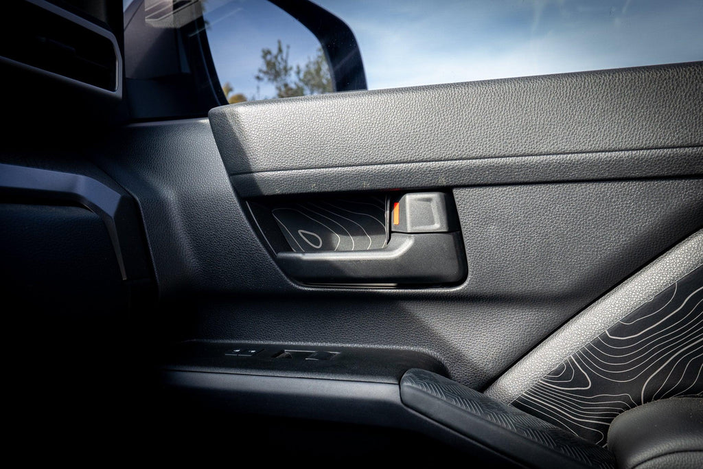 Topographic Inner Door Cup Overlays - 2024+ Tacoma / 2025+ 4Runner StickerFab