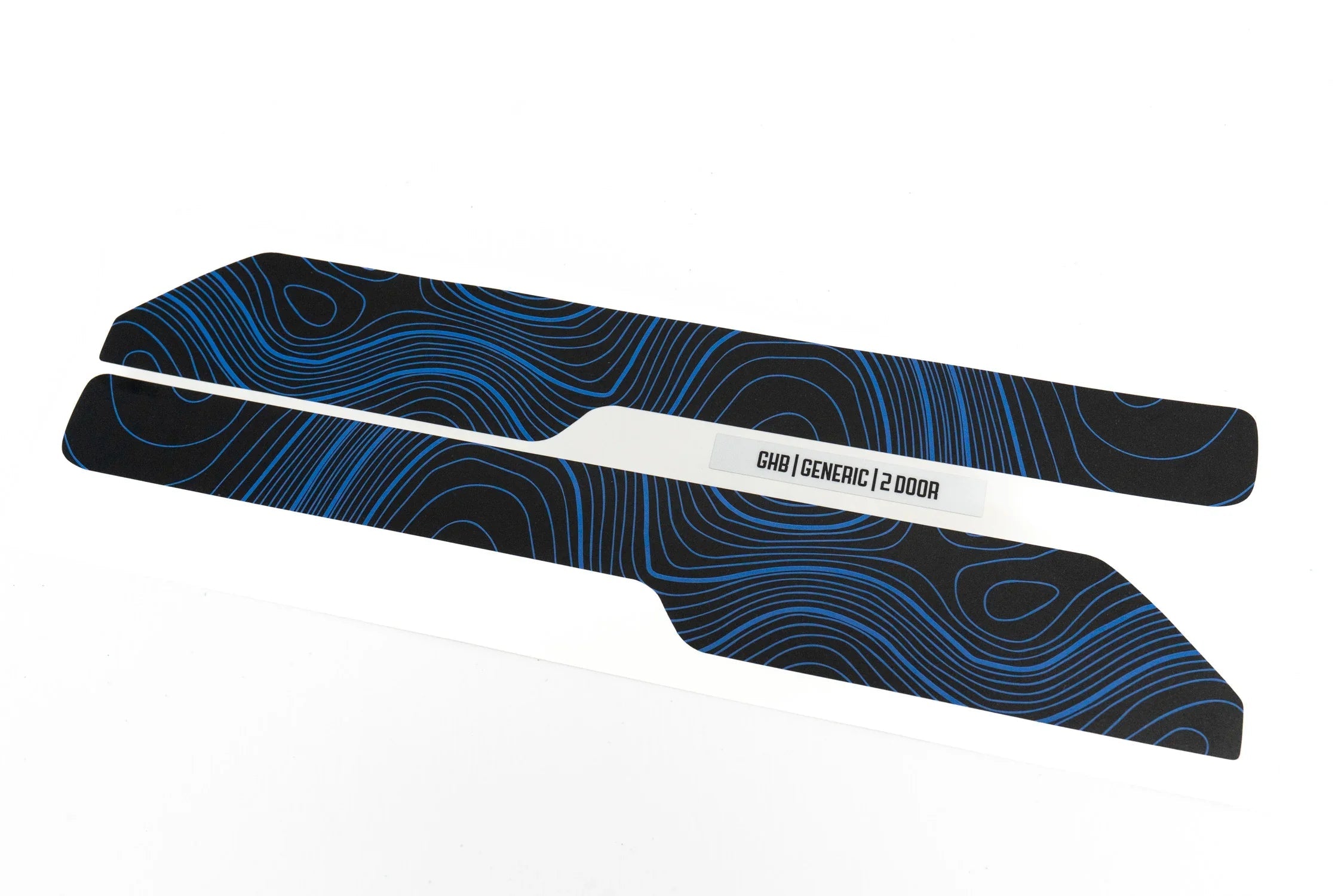 Topo Front Interior Upper Door Card Insert Overlays (Printed Series) - 2021+ Bronco 2 Door StickerFab