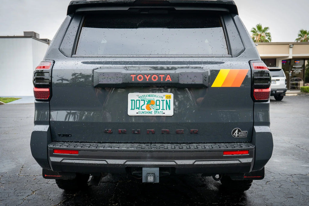 4RUNNER Topographic Rear Liftgate Emblem Overlays - 2025+ 4Runner StickerFab