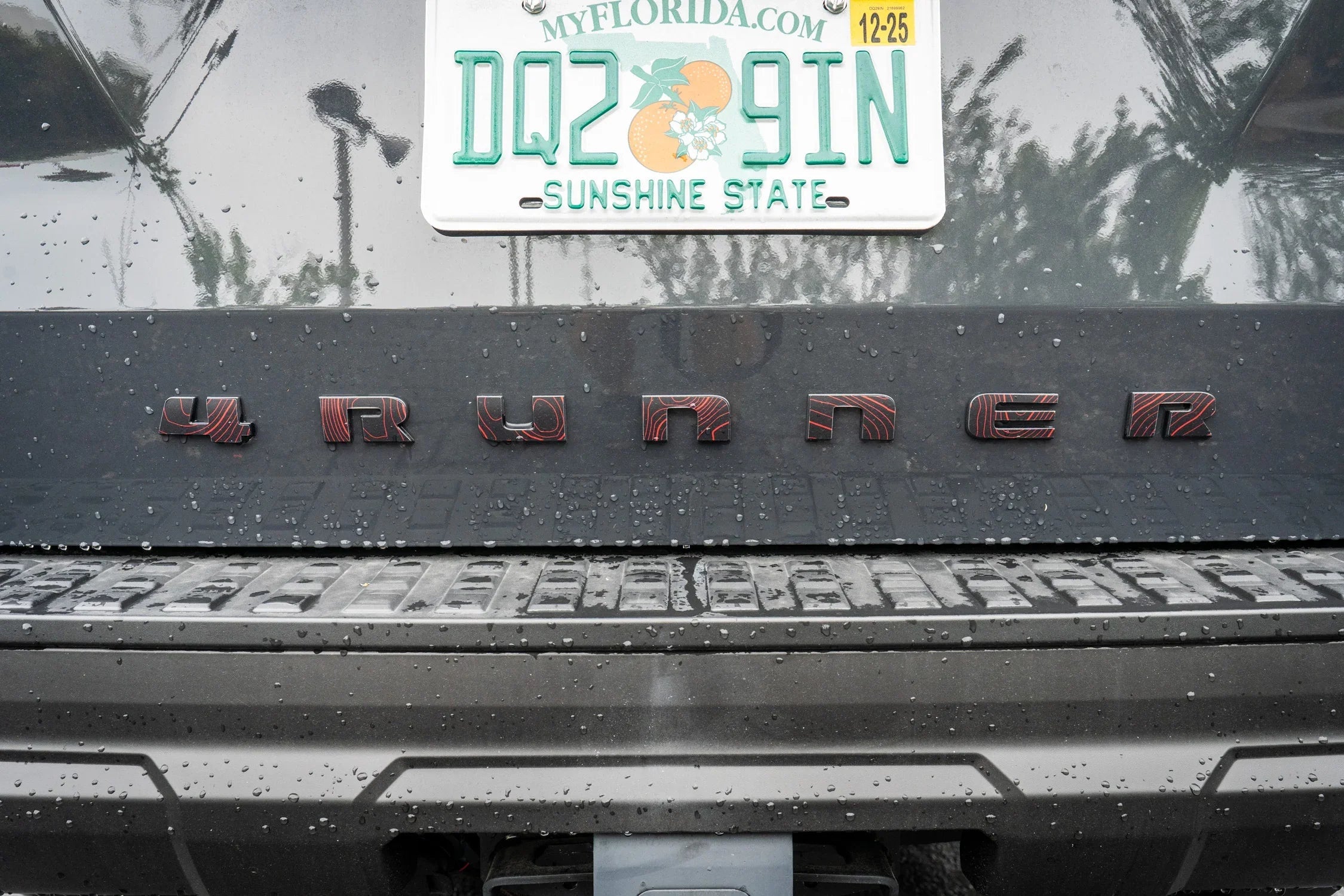 4RUNNER Topographic Rear Liftgate Emblem Overlays - 2025+ 4Runner StickerFab