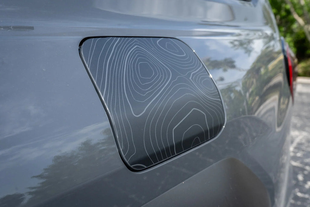 Topographic Map Fuel Door Overlay - 2025+ 4Runner StickerFab
