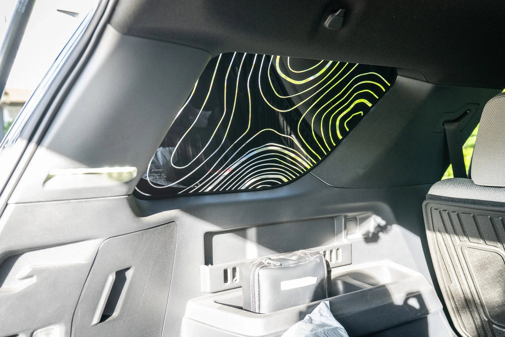 Topographic Rear Window Overlay V2 - 2025+ 4Runner StickerFab