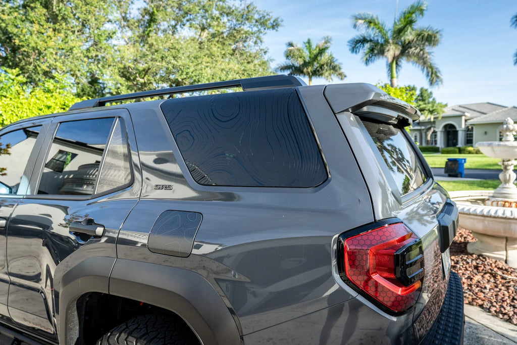 Topographic Map Fuel Door Overlay - 2025+ 4Runner StickerFab