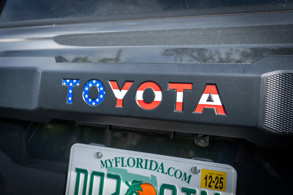 TOYOTA Freedom Series Rear Hatch Liftgate Emblem Inlays - 2025+ 4Runner StickerFab