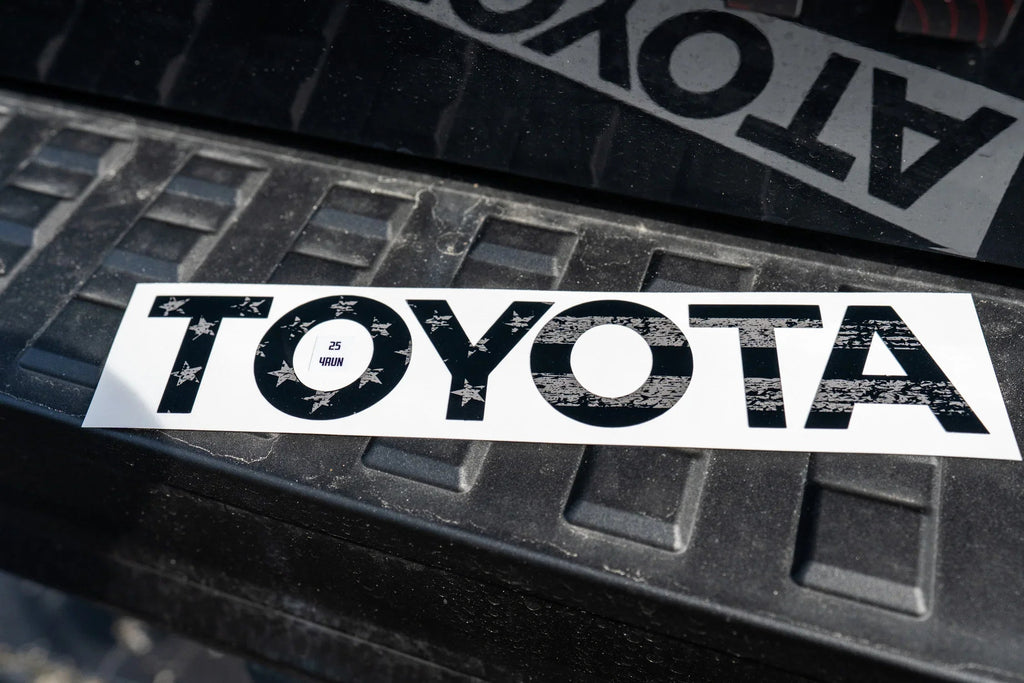 TOYOTA Freedom Series Rear Hatch Liftgate Emblem Inlays - 2025+ 4Runner StickerFab