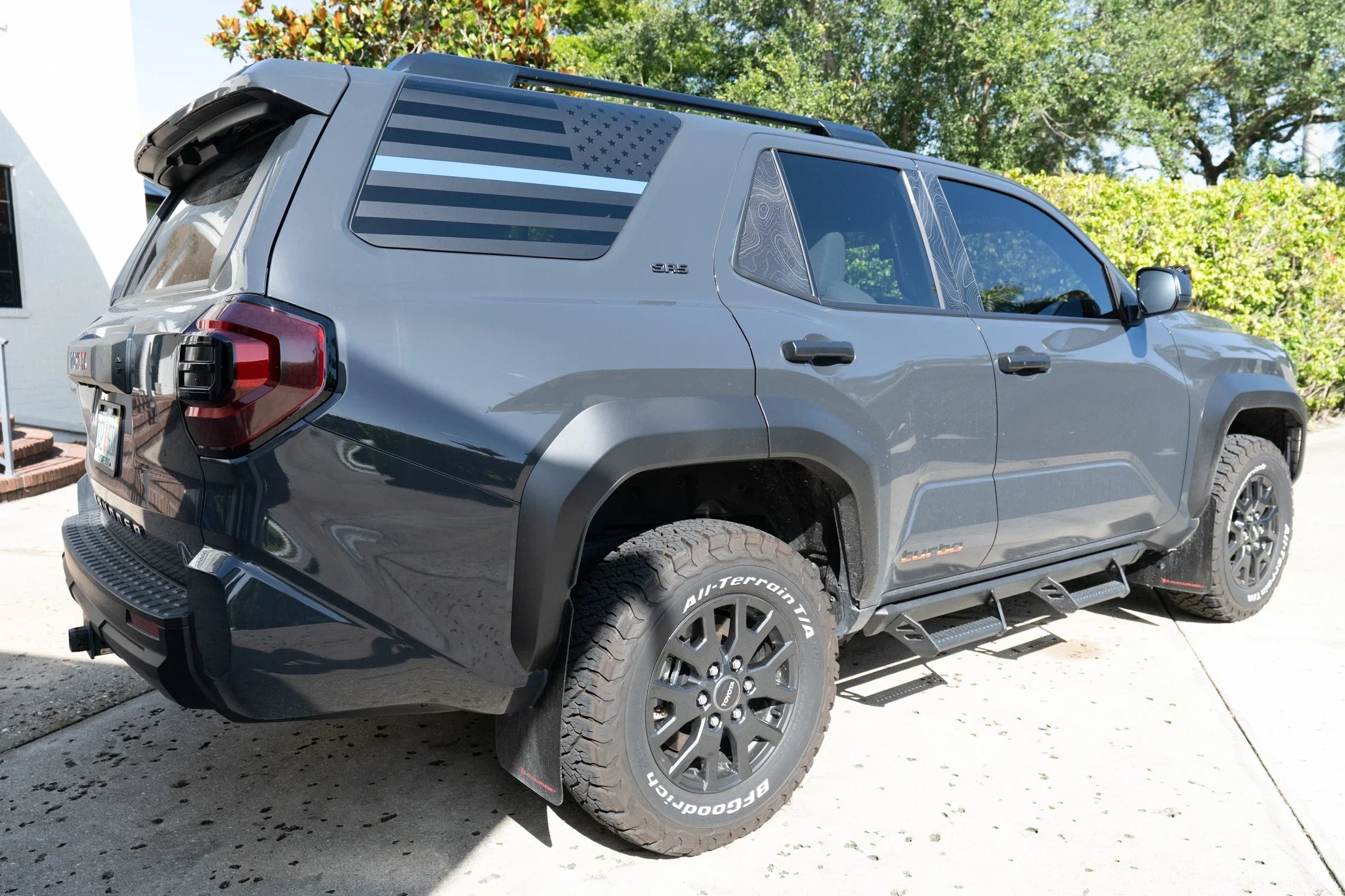 American Flag Rear Window Overlays - 2025+ 4Runner StickerFab