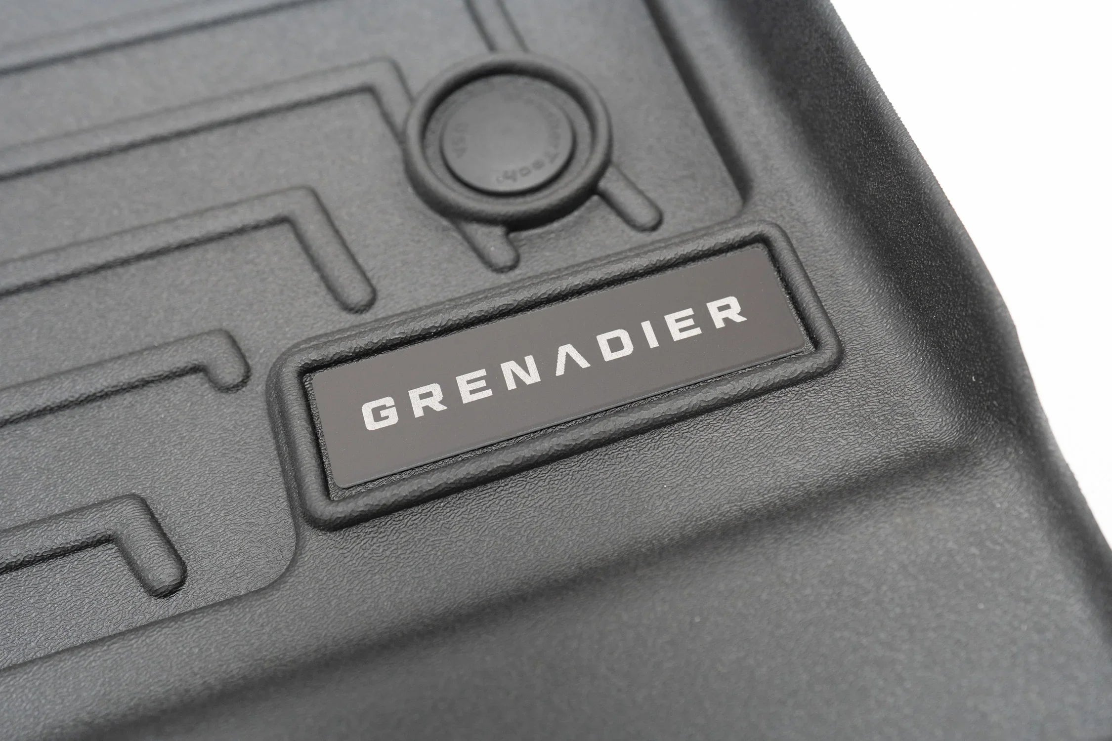 "Grenadier" Weathertech Floor Mat Logo (Etched Acrylic) - Universal StickerFab