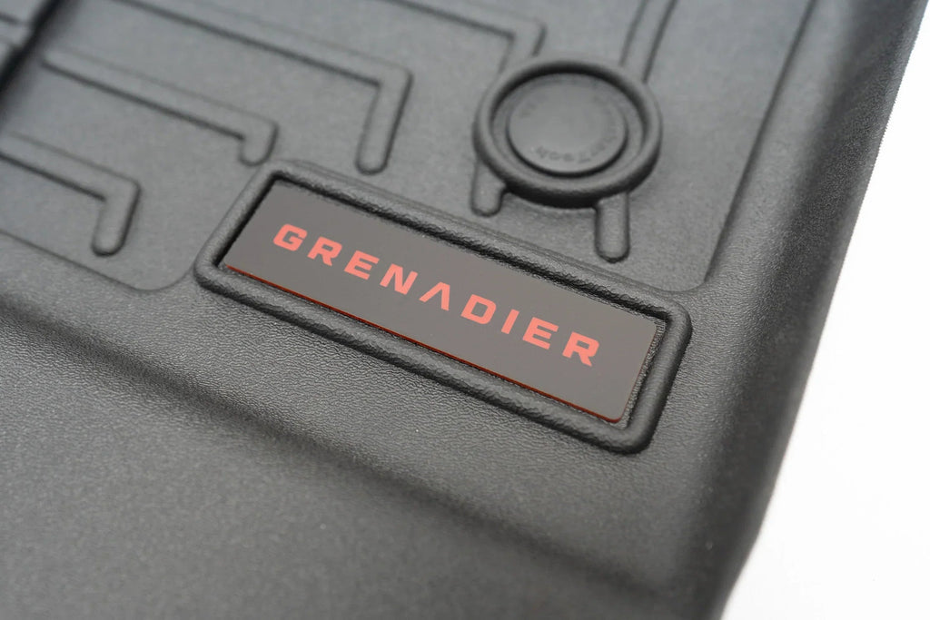 "Grenadier" Weathertech Floor Mat Logo (Etched Acrylic) - Universal StickerFab