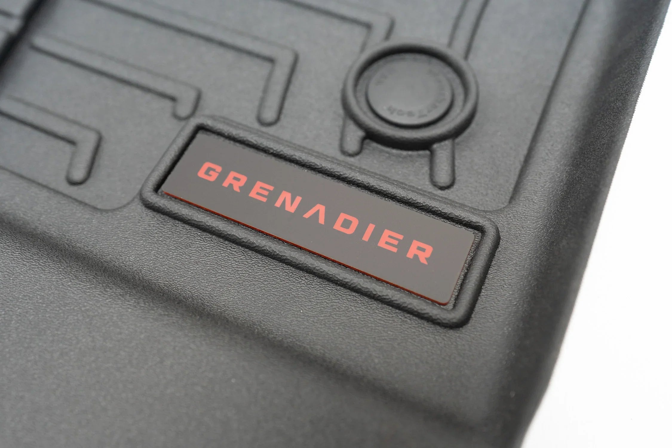 "Grenadier" Weathertech Floor Mat Logo (Etched Acrylic) - Universal StickerFab